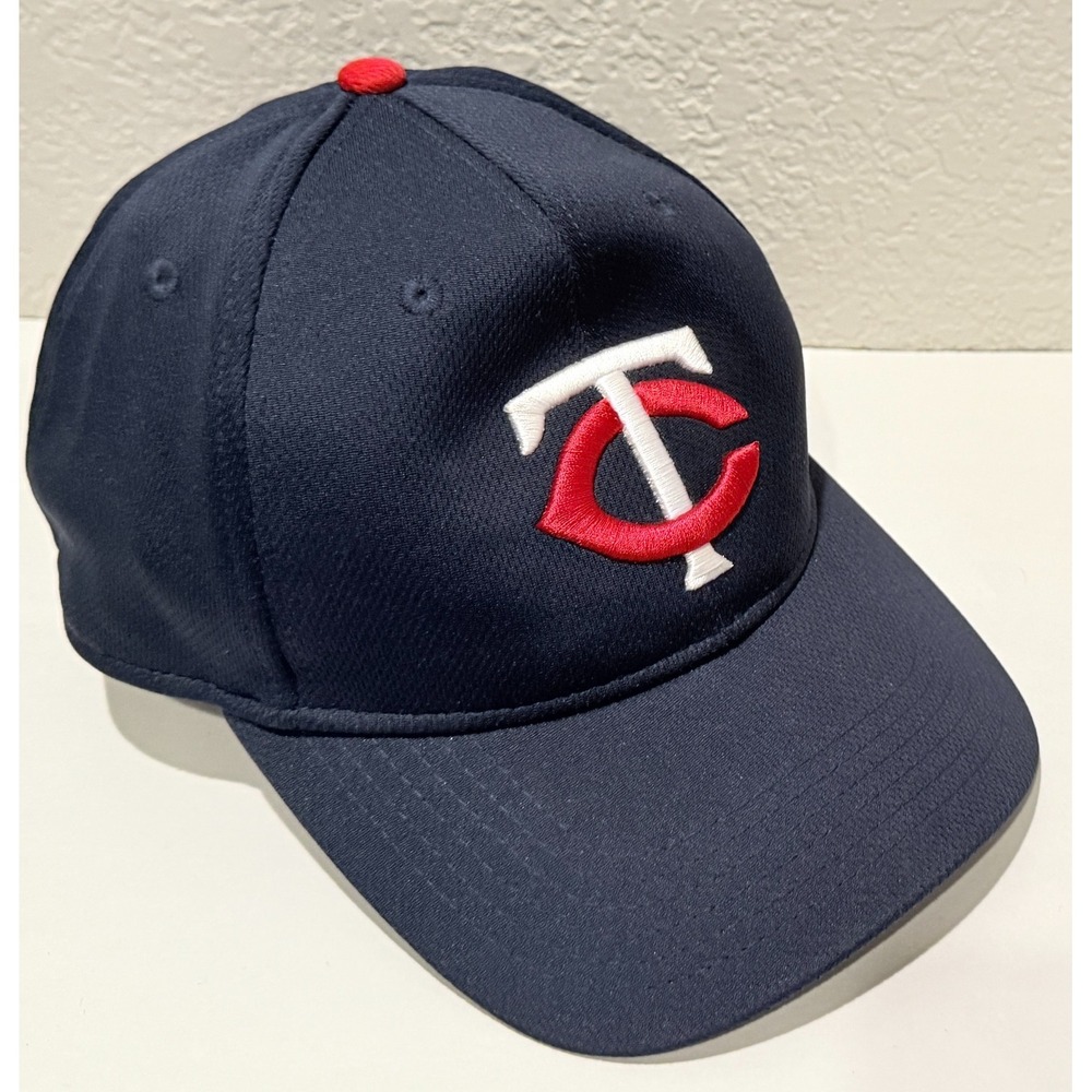 Minnesota Twins TC Hat Cap OC Sports MLB Adjustable Hook Loop Navy Blue TC